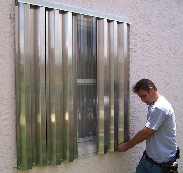 Supreme Aluminum is happy to install your storm shutters for you in the event that a storm is approaching.